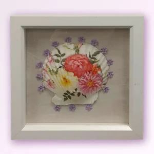 Ginkgo Leaf Framed Shell by Lisamarie