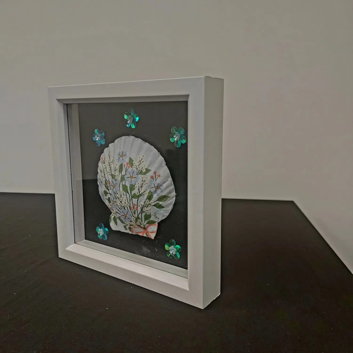 Ginkgo Leaf Framed Shell by Cynthia